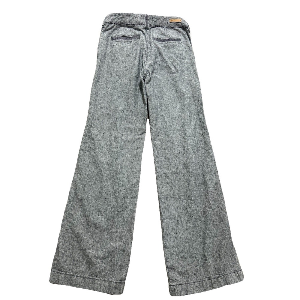 Pilcro and the Letterpress‎ Pants Women's 2 Linen Blend Preppy Wide Leg Pants - Picture 7 of 7